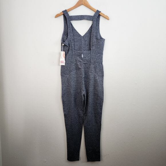 NEW Free People Hatch Maternity Never Better Onesie Jumpsuit Grey Large - Picture 8 of 10